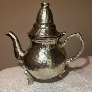 handmade brass copper  Tea Pot Hand Carved